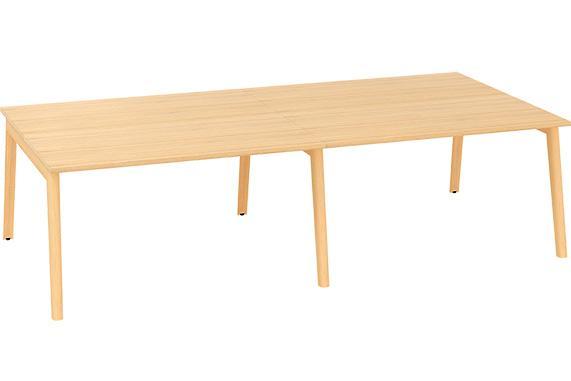 Kancelářský psací stůl ALFA ROOT Bench, 3200 x 1600 mm, dub vicenza
