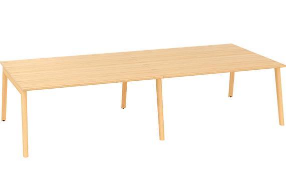 Kancelářský psací stůl ALFA ROOT Bench, 3600 x 1600 mm, dub vicenza