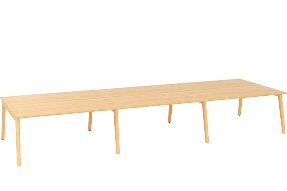 Kancelářský psací stůl ALFA ROOT Bench, 4800 x 1600 mm, dub vicenza