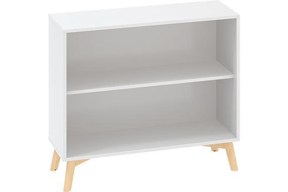 Policová skříň ALFA ROOT 2M nika, šíře 1000 mm, bílá