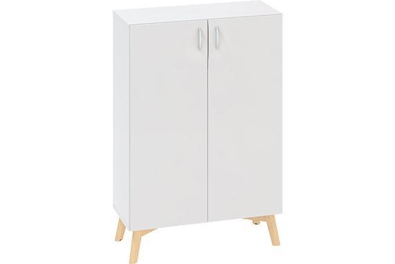 Policová skříň ALFA ROOT 3M dveře, šíře 800 mm, bílá