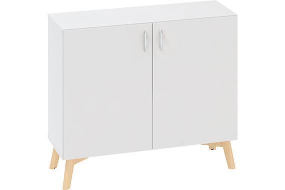 Policová skříň ALFA ROOT 2M dveře, šíře 1000 mm, bílá