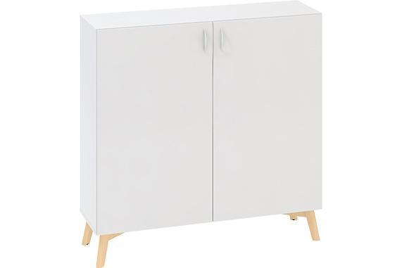 Policová skříň ALFA ROOT 3M dveře, šíře 1200 mm, bílá