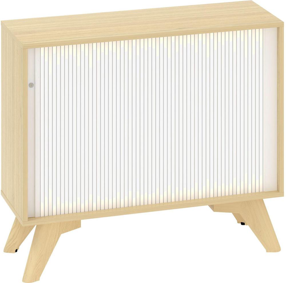 Policová skříň ALFA ROOT 2M roletová, šíře 1000 mm, dub vicenza