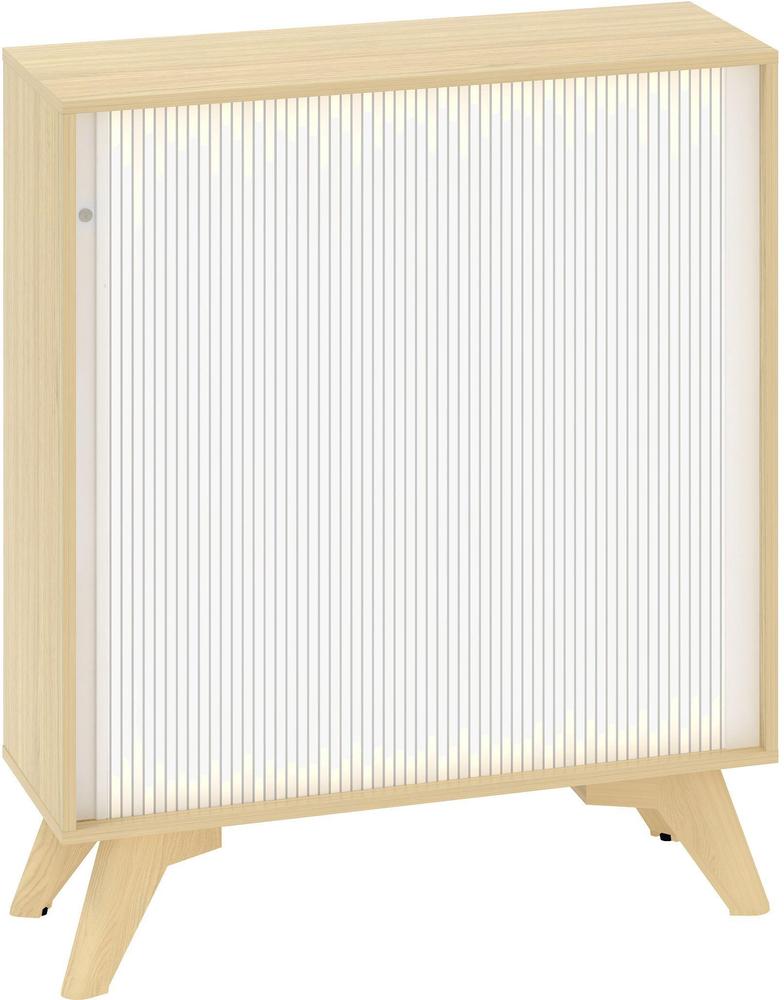 Policová skříň ALFA ROOT 3M roletová, šíře 1000 mm, dub vicenza