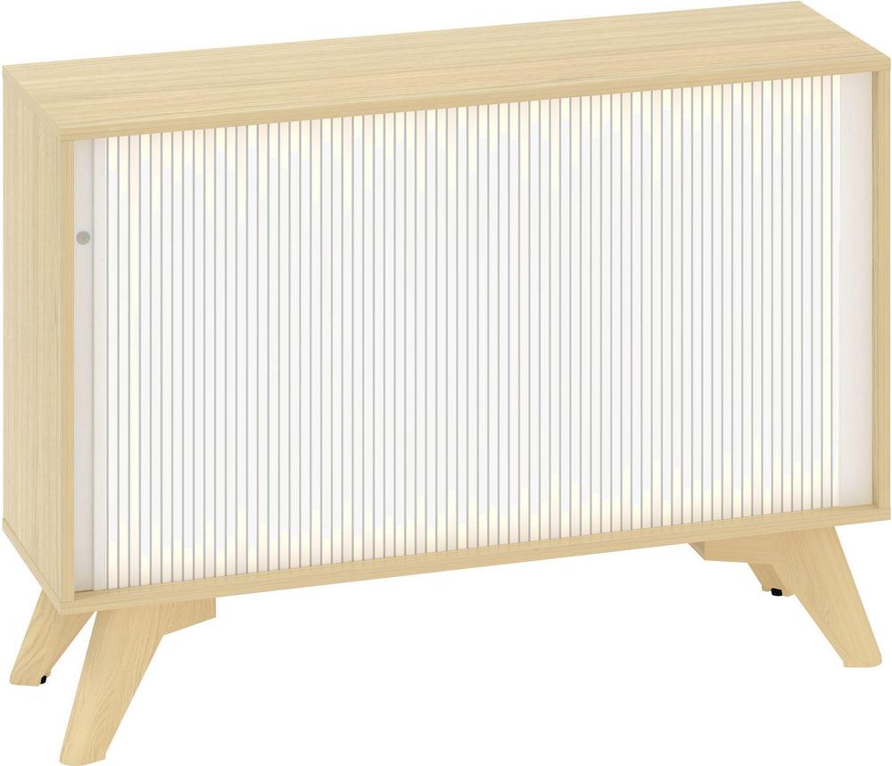 Policová skříň ALFA ROOT 2M roletová, šíře 1200 mm, dub vicenza