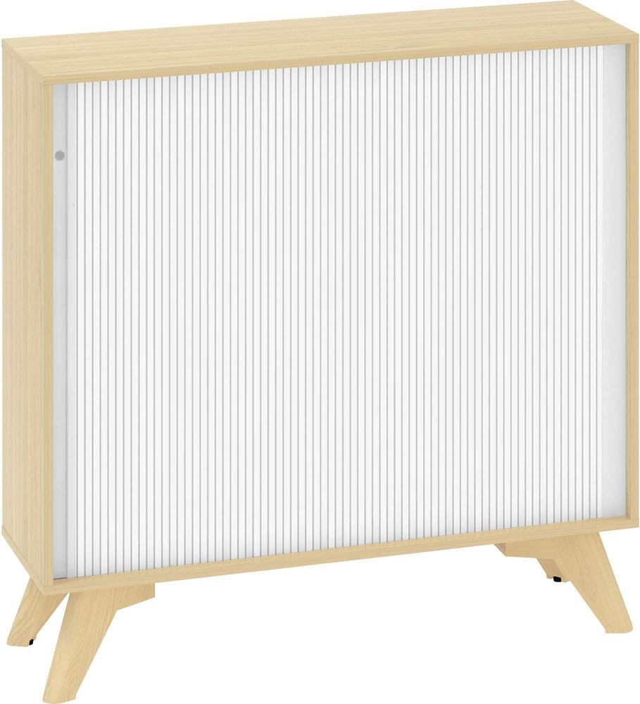 Policová skříň ALFA ROOT 3M roletová, šíře 1200 mm, dub vicenza