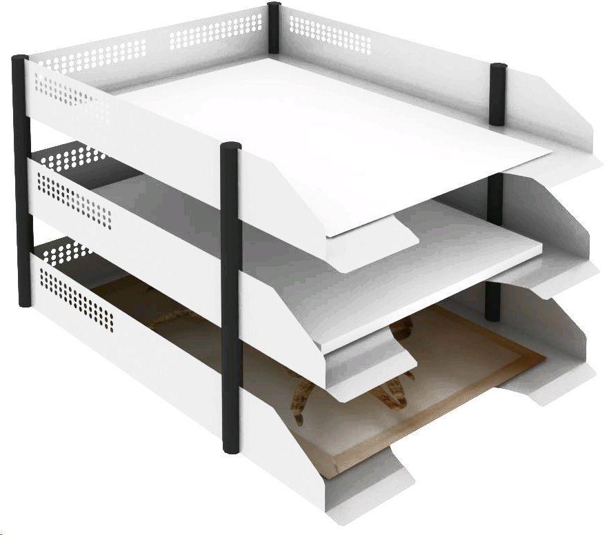 Trojbox Novum odkládací box A4, bílá