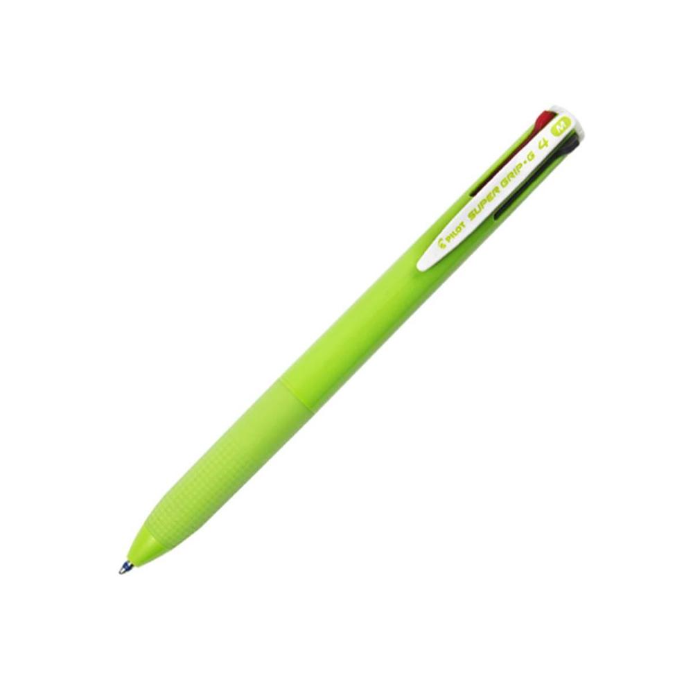 Pilot pero kuličkové  Super Grip-G 4, KP, 4barevka světle zelená