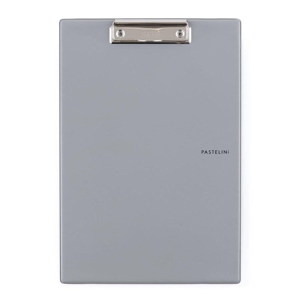 KARTON P+P podložka na psaní s klipem PASTELINI A4 šedá