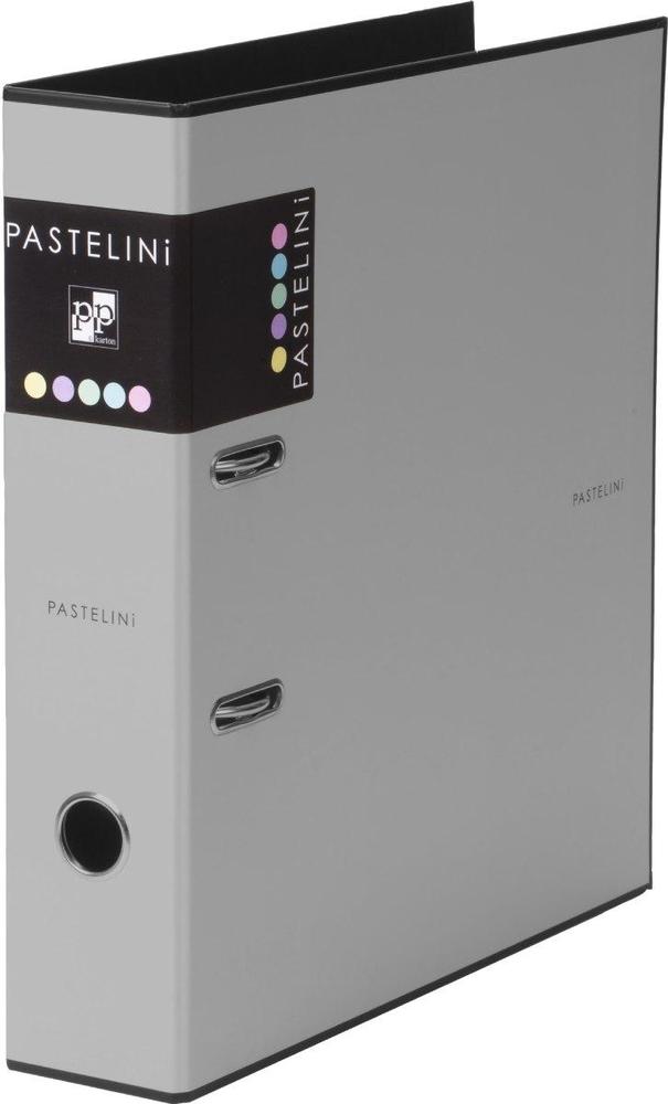 KARTON P+P pořadač A4 pákový 7 cm lamino PASTELINI šedý
