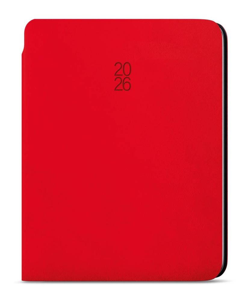 Baloušek Tisk diář denní David Softy A5 červená