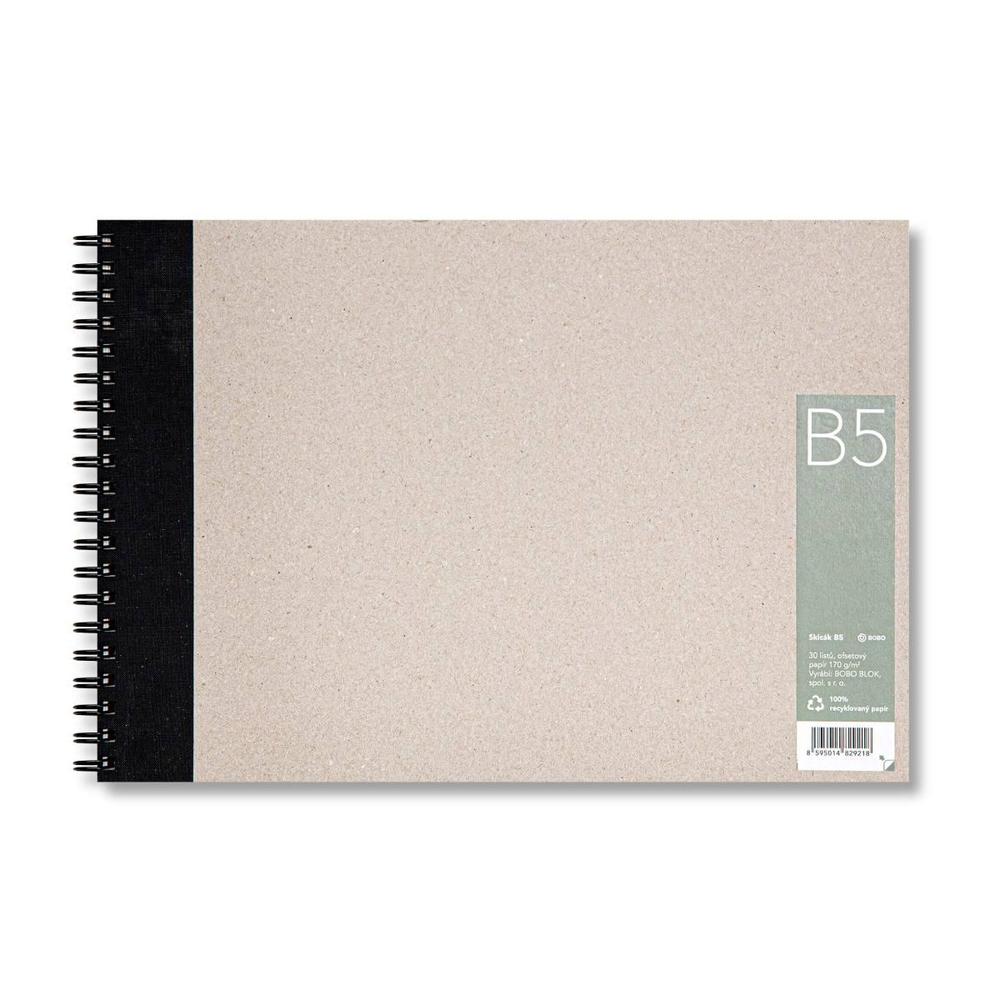 Bobo skicák recyklovaný B5 30 listů
