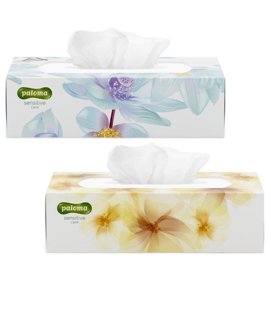 Kapesníčky papírové Paloma Sensitive 3-vrstvé, box 80 ks