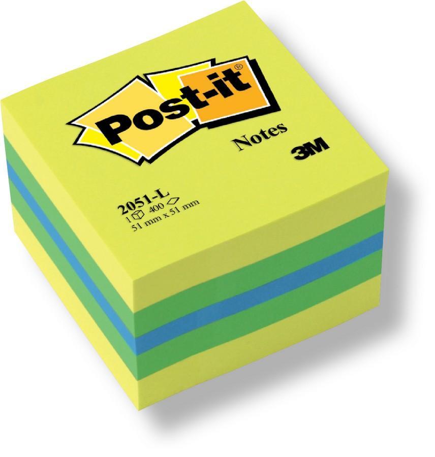 Post-it blok samolepicí 51 x 51 mm žlutý neon
