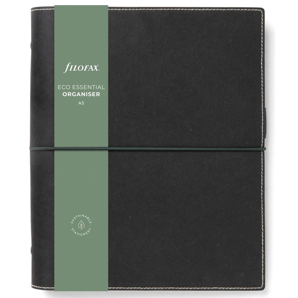 Filofax diář Eco Essential A5, dark ebony