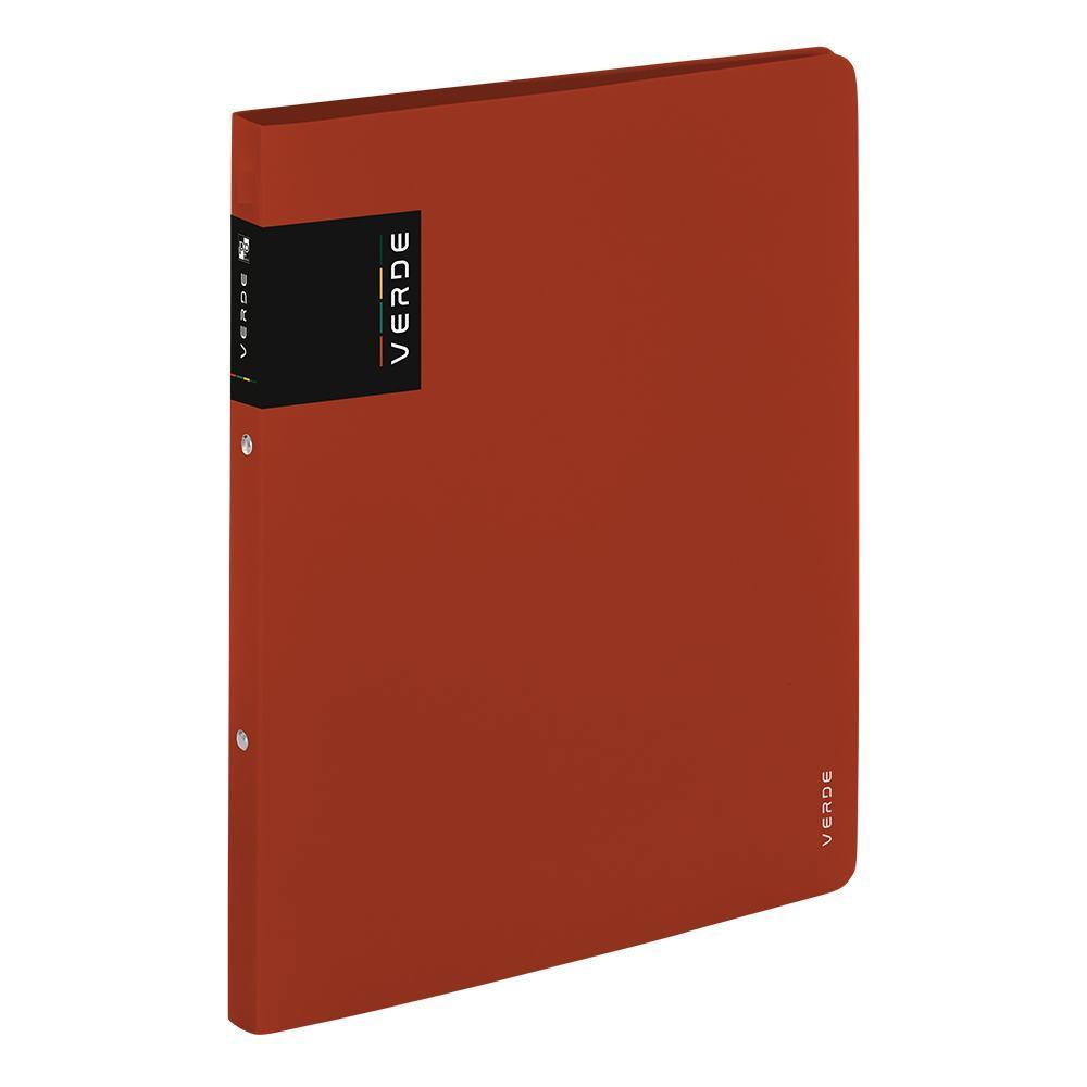 KARTON P+P pořadač 2-kroužkový PP VERDE A4, cihlový