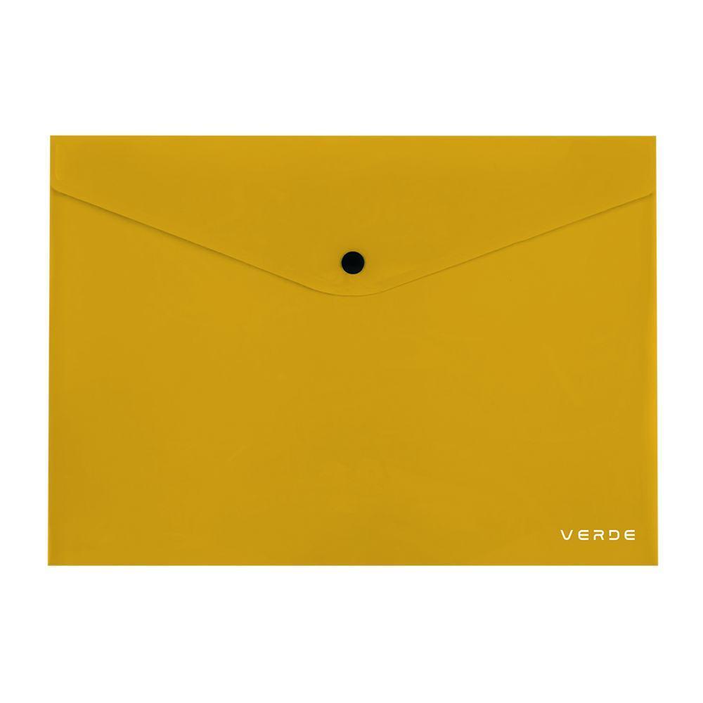 KARTON P+P spisovka s drukem A4 VERDE hořčice