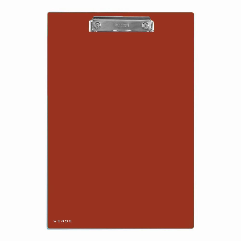 KARTON P+P podložka na psaní s klipem lamino VERDE A4 cihlová