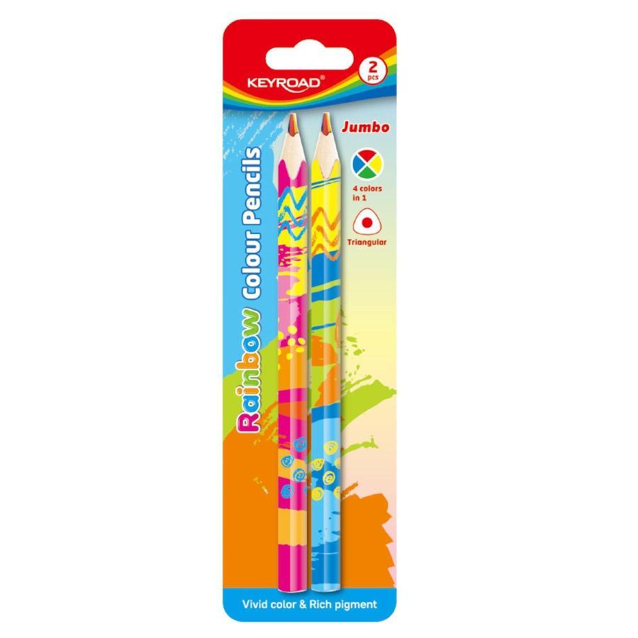 Keyroad pastelky Magic, Jumbo trojhranné 2 ks