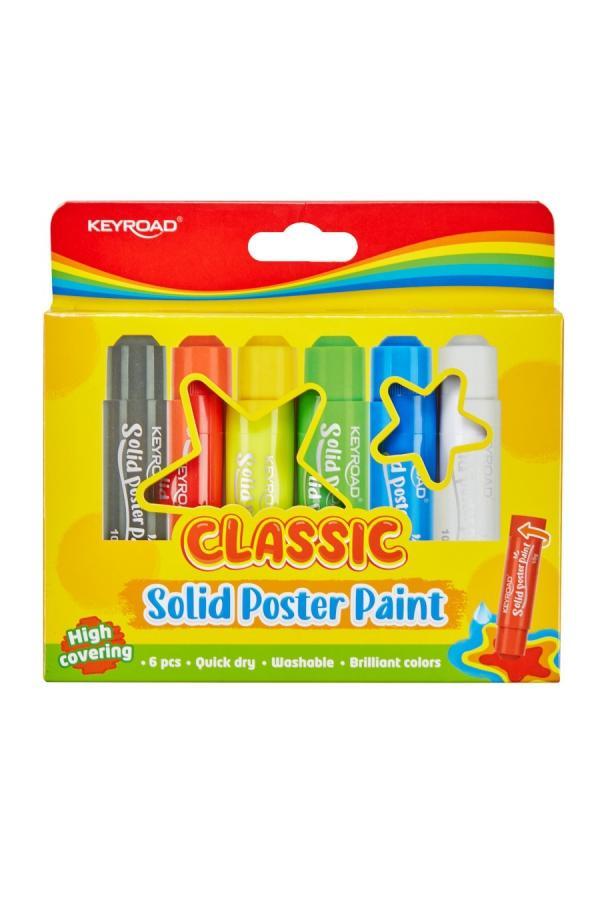 Keyroad barva tuhá temperová Classic sada 6 ks