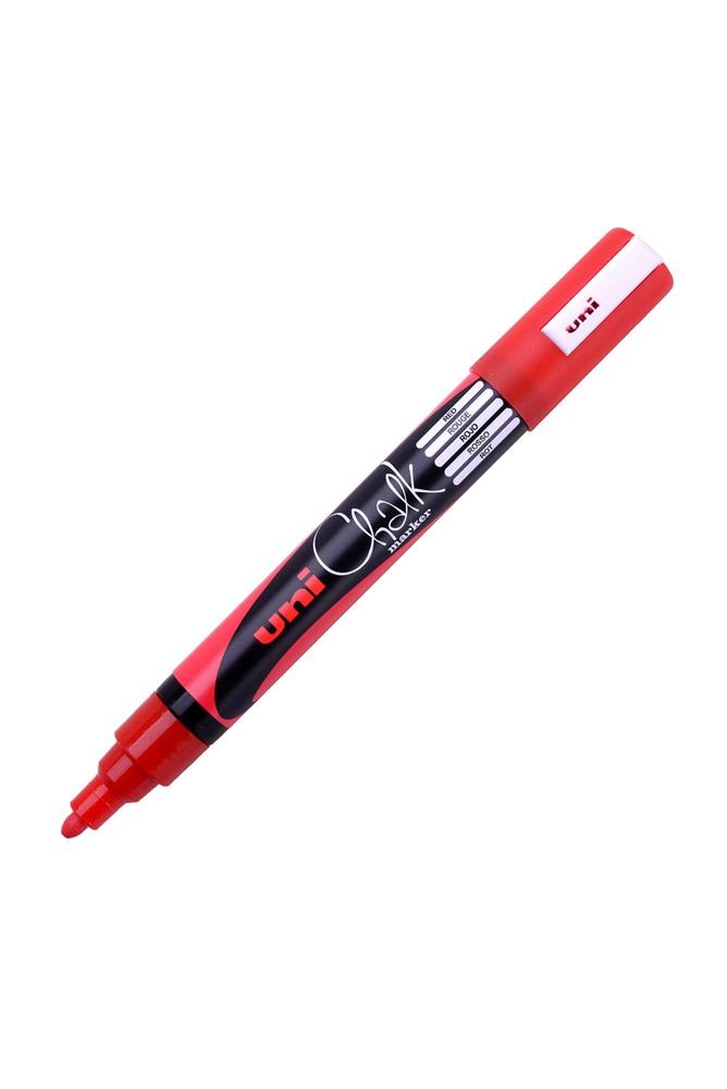 UNI popisovač křídový PWE-5M 1,8-2,5 mm, červený