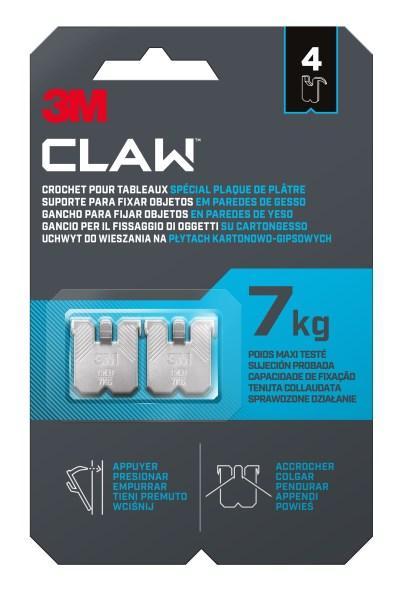 Háček 3M Claw™na sádrokarton 7 kg/4 ks