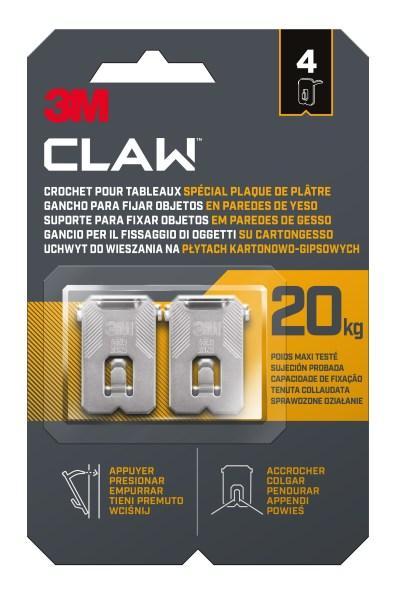 Háček 3M Claw™na sádrokarton 20kg/4ks