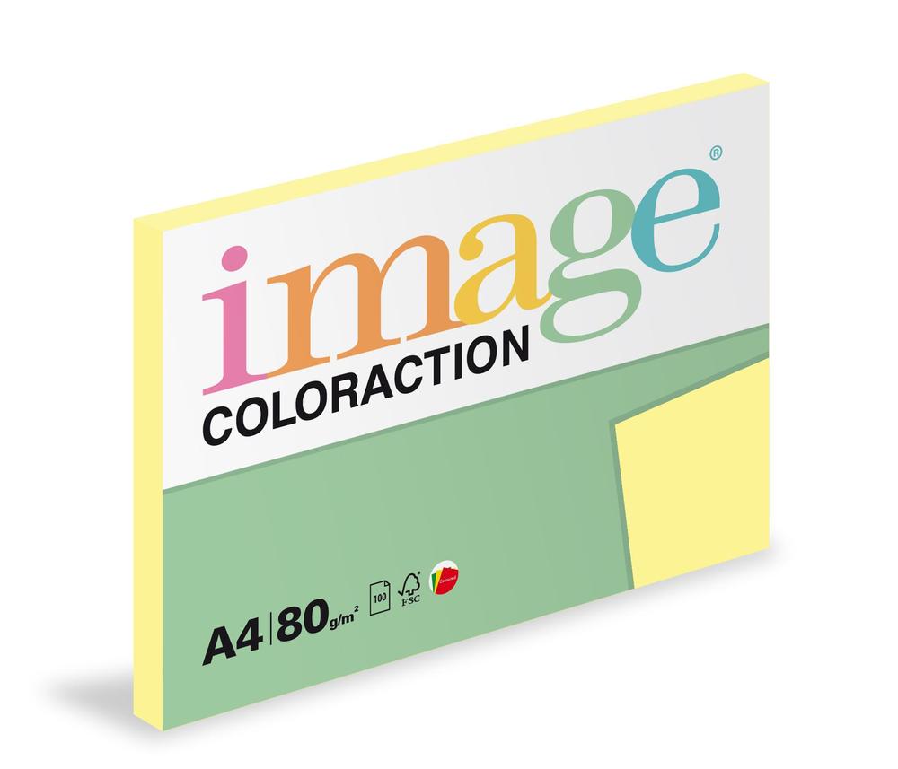 Coloraction papír kopírovací A4 80 g žlutá pastelová 100 listů