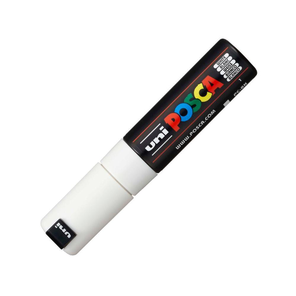 POSCA unikátní popisovač PC-8K 8 mm bílá