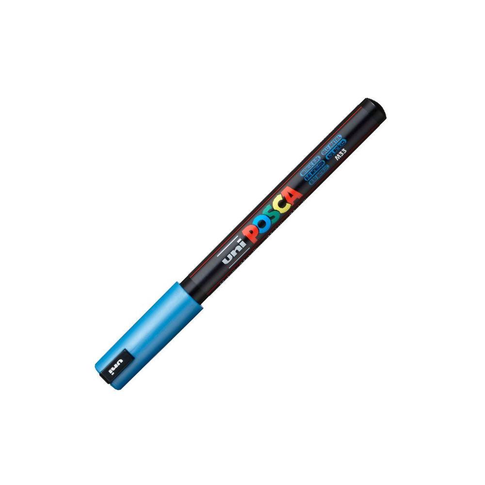 POSCA unikátní popisovač PC-1MR 0,7 mm metal.modrý