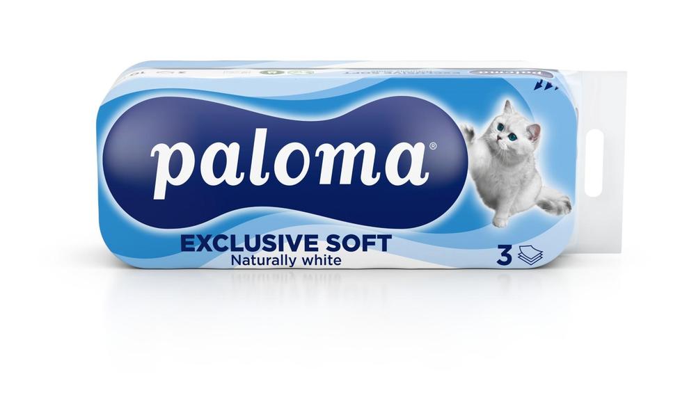 Harmony papír toaletní Paloma Exclusive soft 3-vrstvý 100 % celulóza / 10ks