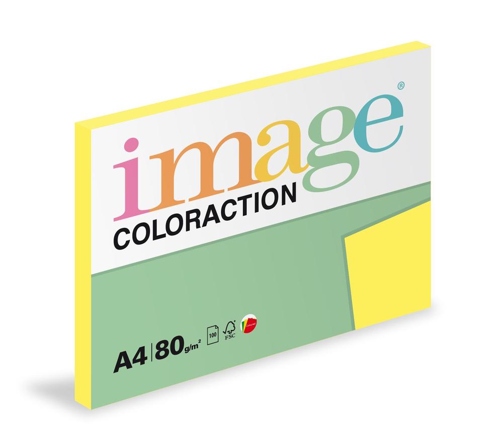 Coloraction papír kopírovací A4 80 g žlutá střední 100 listů