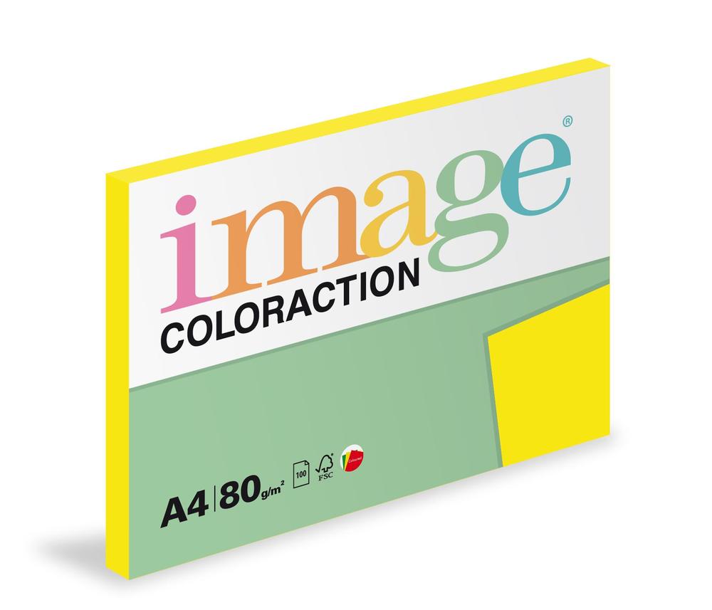 Coloraction papír kopírovací A4 80 g žlutá sytá 100 listů