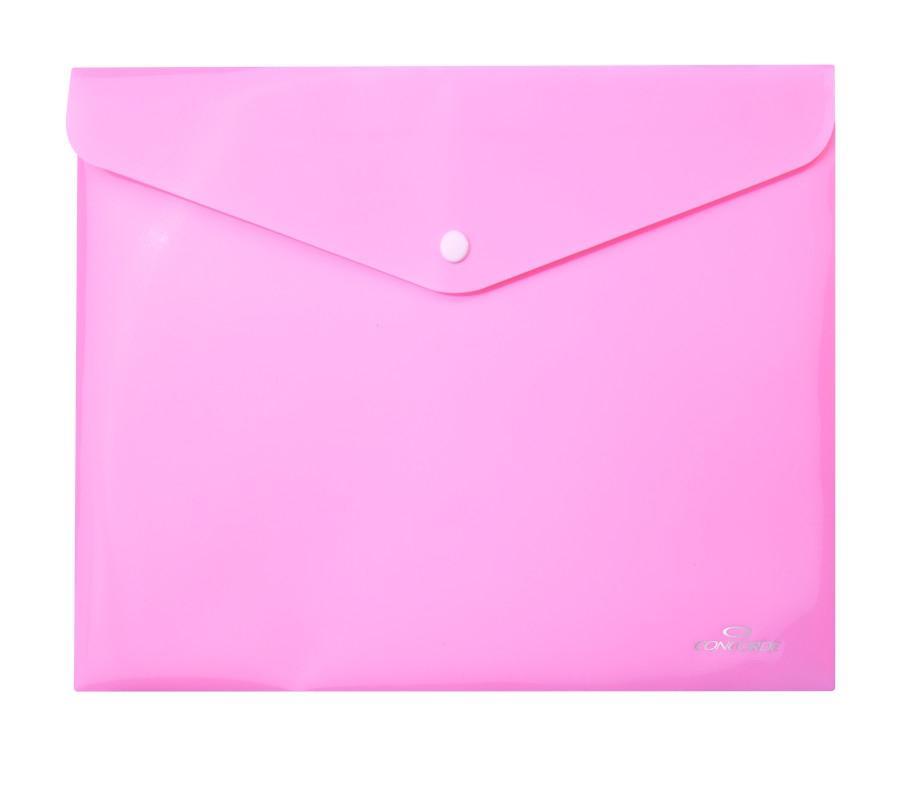 CONCORDE spisovka s drukem A5, pastel růžová