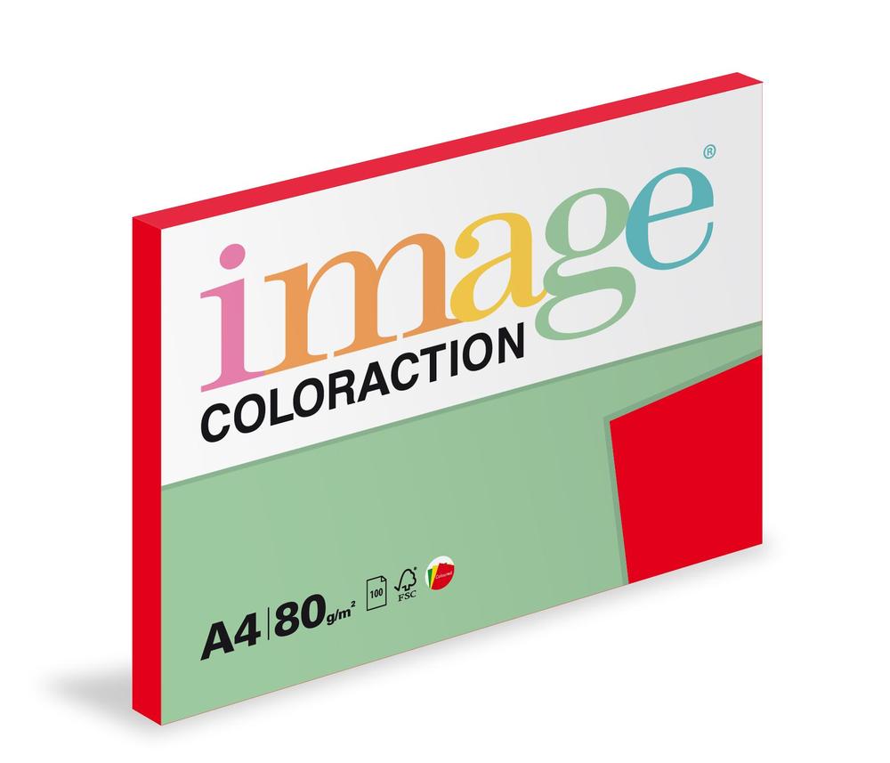 Coloraction papír kopírovací A4 80 g červená jahodová 100 listů