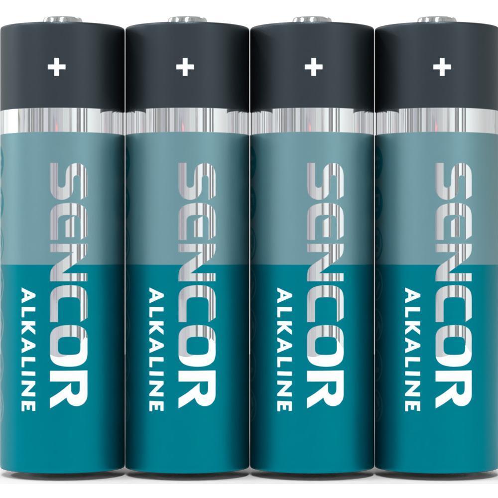 Sencor baterie alkalická AA - , tužková LR6 AA / 4 ks