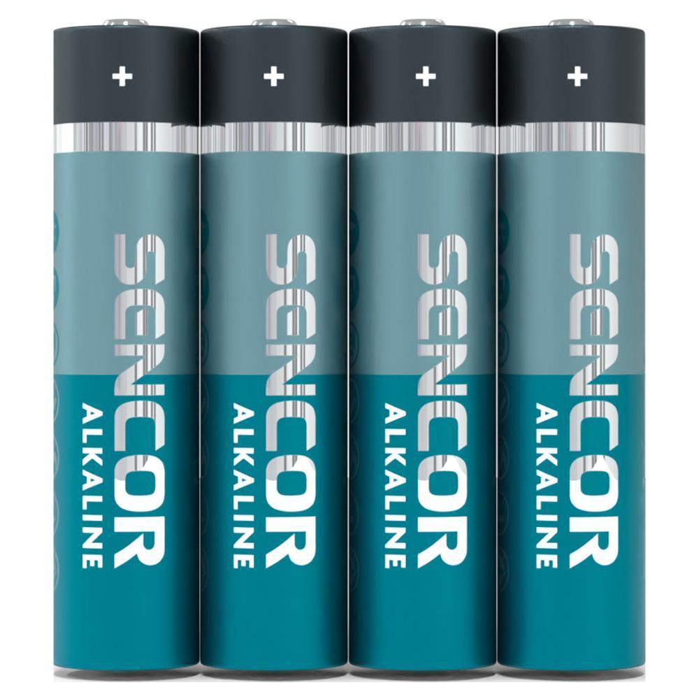 Sencor baterie alkalická AAA , mikrotužková LR03 AAA / 4 ks