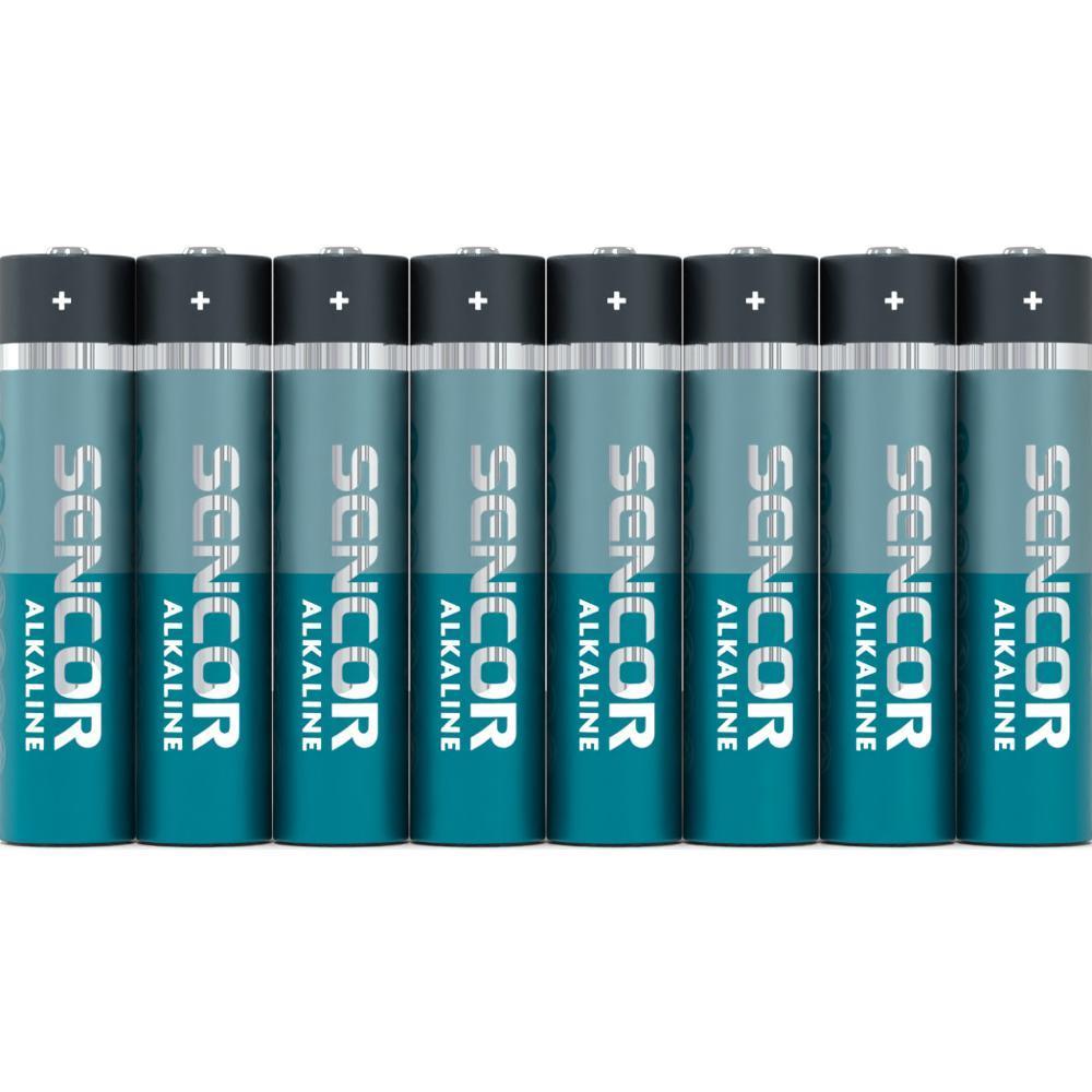 Sencor baterie alkalická AAA - , mikrotužková LR03 AAA / 8 ks