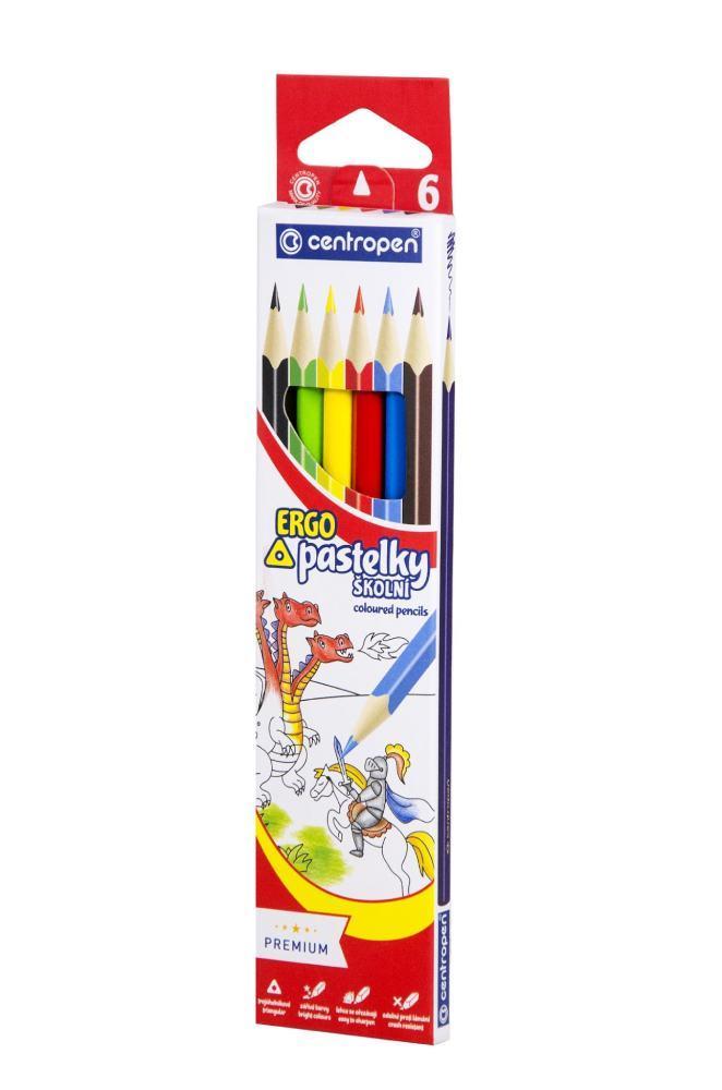 Centropen pastelky 9521 trojhranné 6 ks
