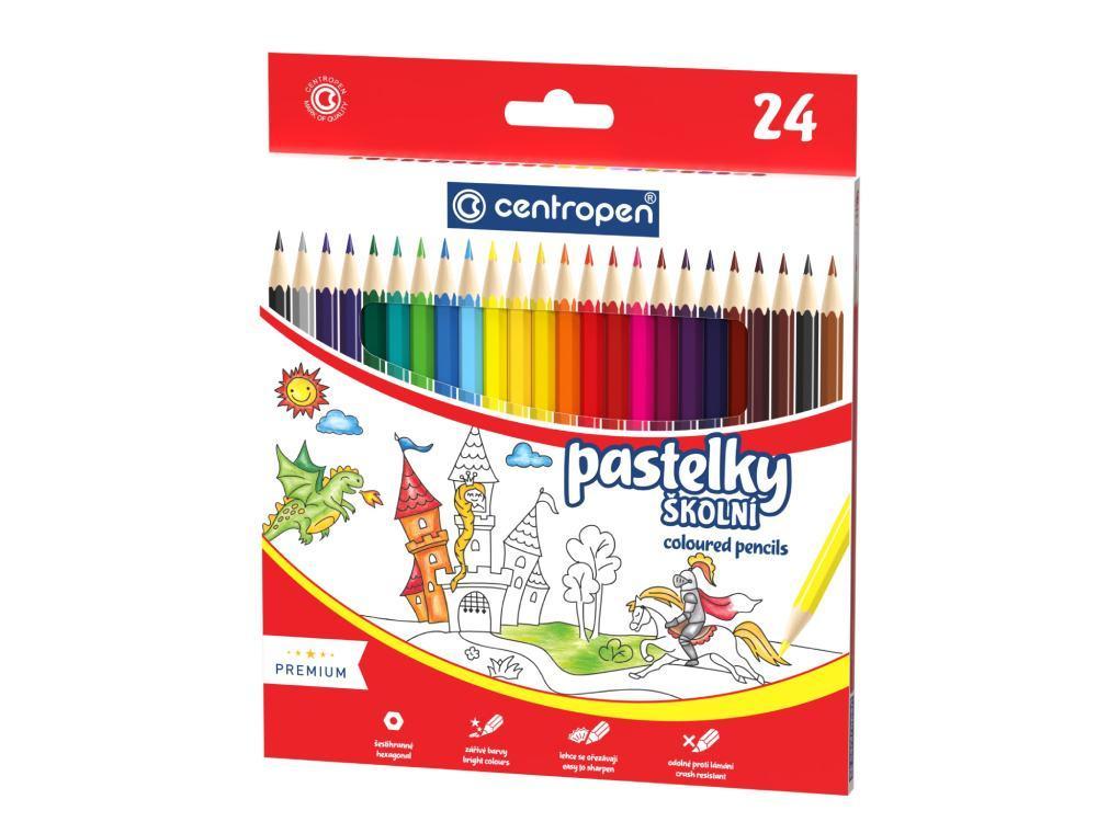 Centropen pastelky 9520 šestihranné 24 ks