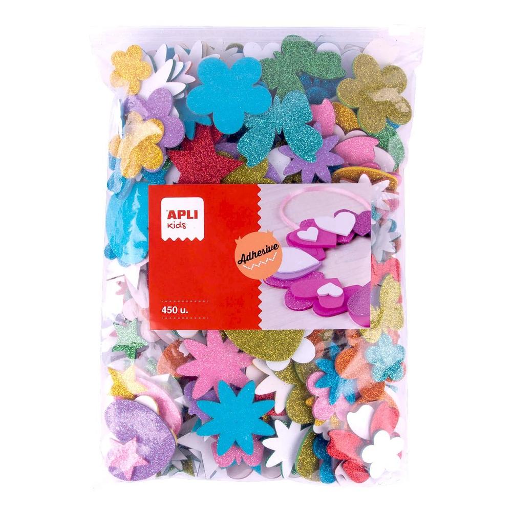 Apli pěnovka tvarová samolepicí Jumbo mix tvarů/400 ks