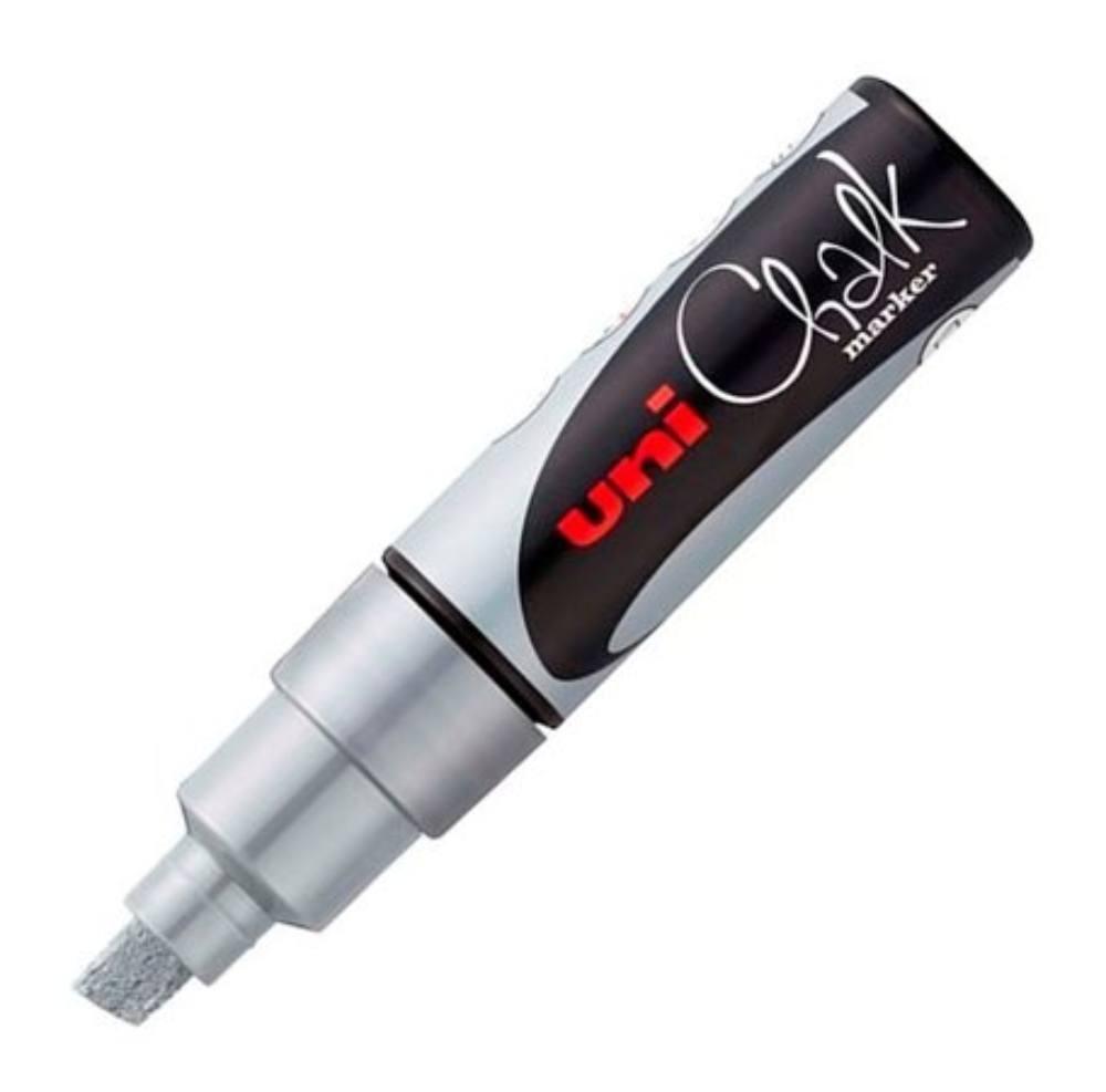 POSCA popisovač křídový UNI PWE-17K 15 mm, stříbrný