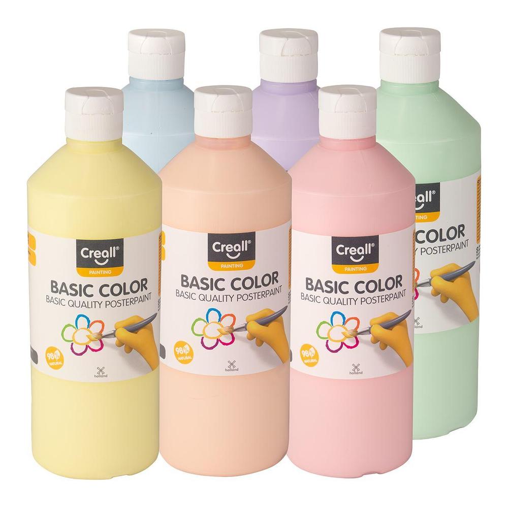 Creall barva temperová 6 x 500 ml mix pastelových barev