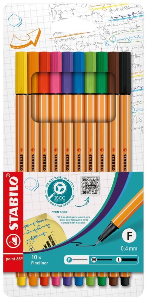 Jemný liner STABILO point 88 10 barev