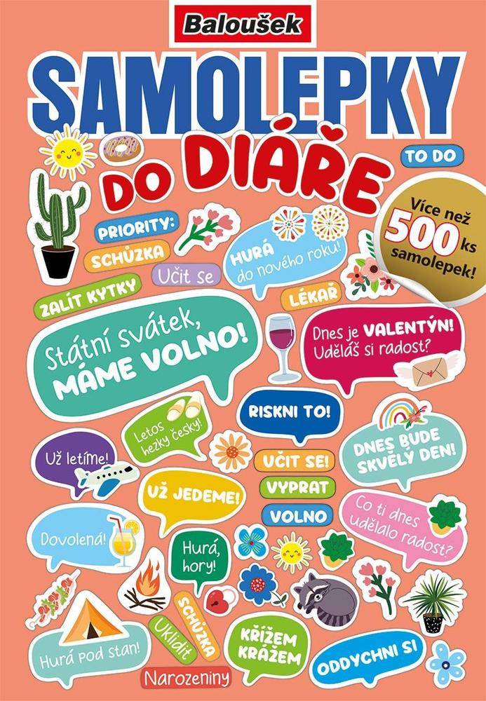 Baloušek Tisk sešit samolepkový A5 Samolepky do diáře