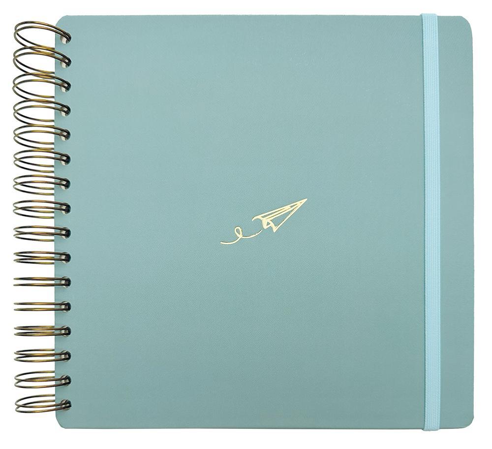 Baloušek Tisk album/Scrapbook - Luxi 210x210 - ledově modré - vlaštovka