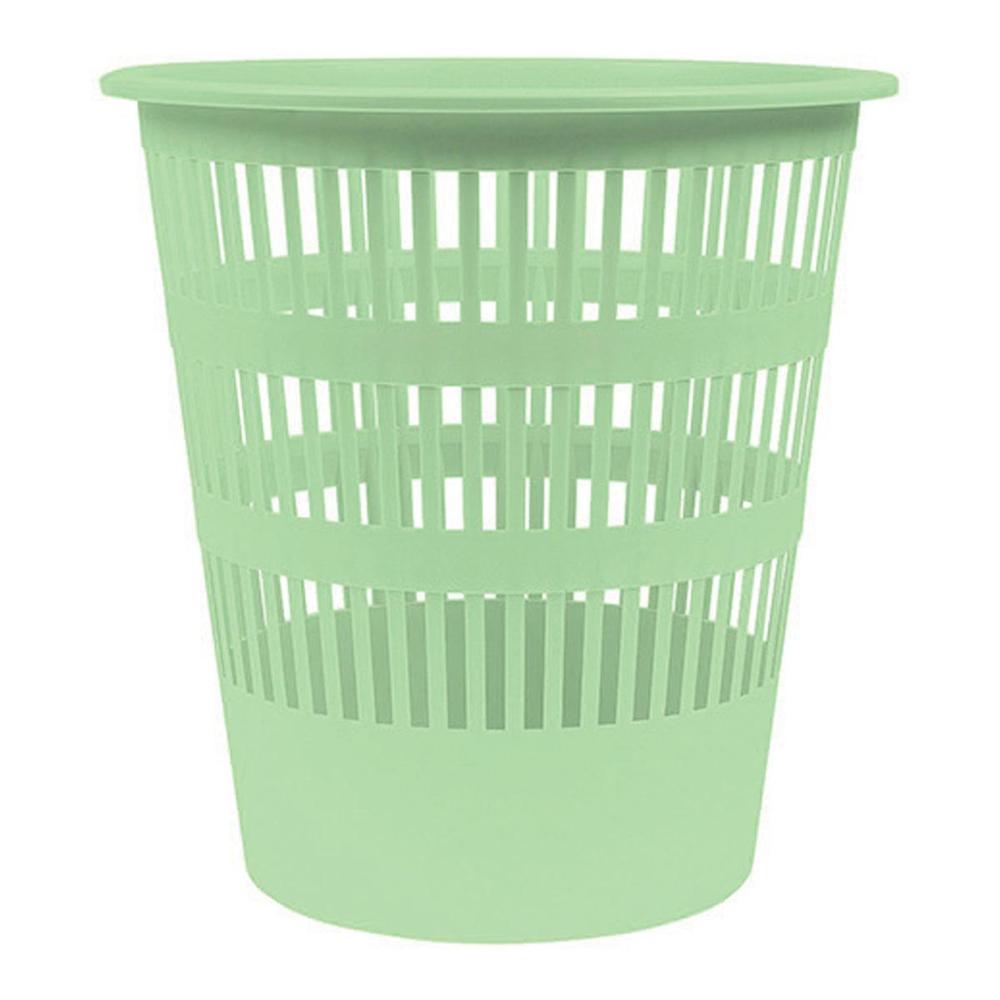 Koš odpadkový děrovaný pastelově zelený