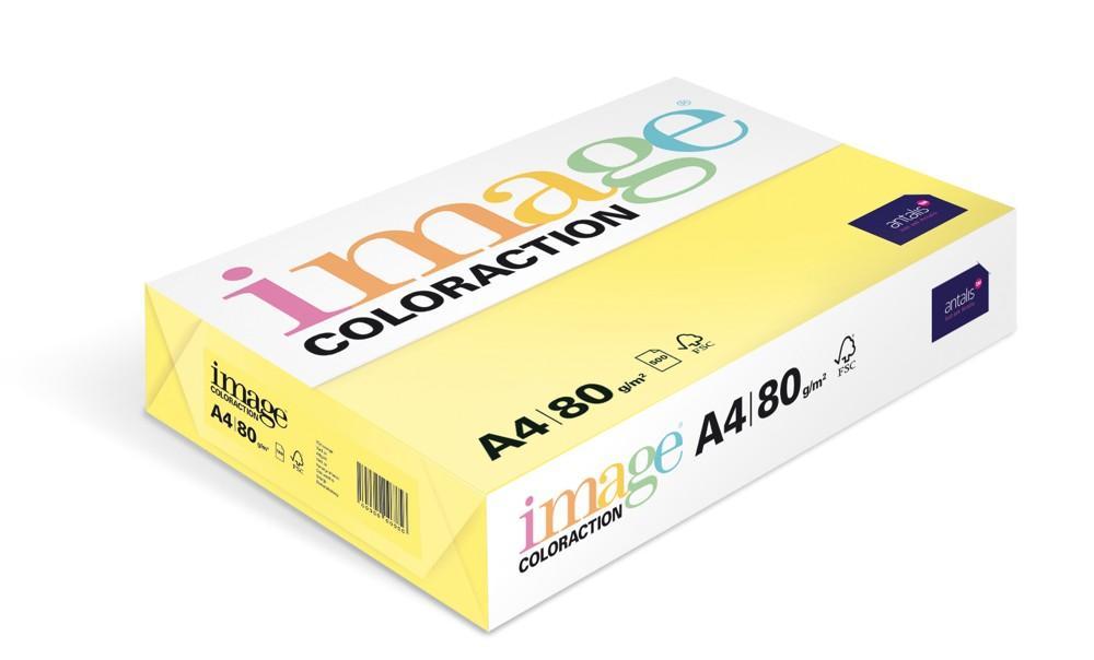 Coloraction papír kopírovací A4 80 g žlutá pastelová 500 listů