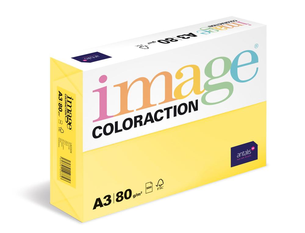 Coloraction papír kopírovací A3 80 g žlutá pastelová 500 listů